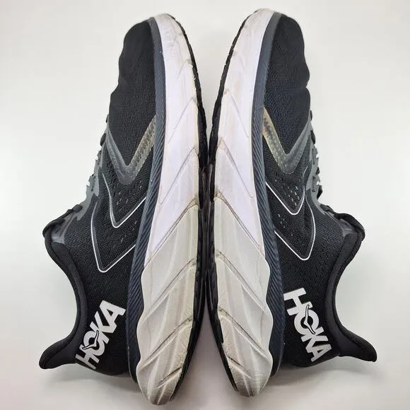 Hoka One One Arahi 5 2E Wide Black White Shoes 1115011 BWHT Men's Size 9.5 2E