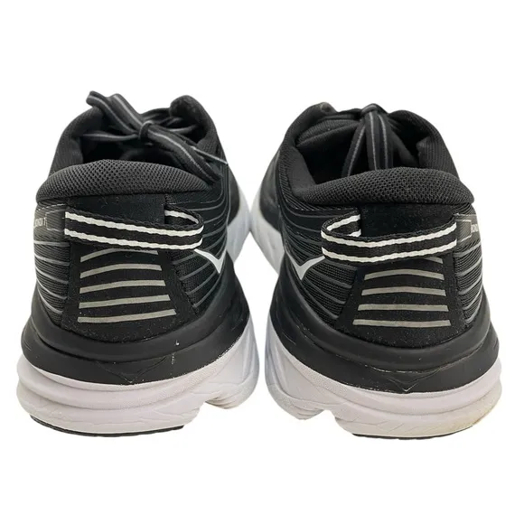 Hoka One One Bondi 7 Wide Mens Sneakers Running Shoes 10 2E Black