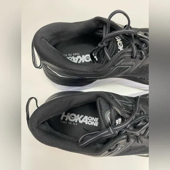 Hoka One One Bondi 7 Wide Mens Sneakers Running Shoes 10 2E Black