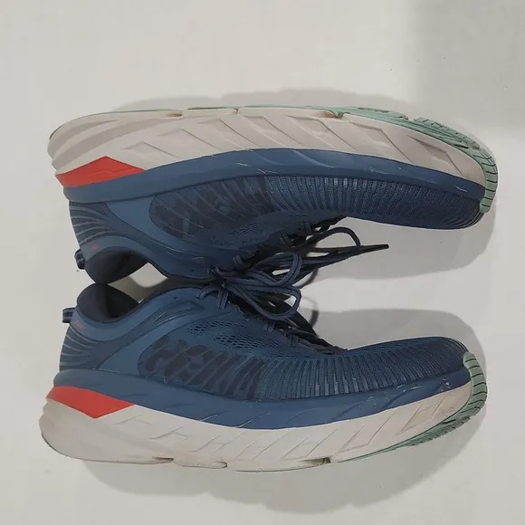 Hoka One One Bondi 7 Wide Running Shoes 1110530 RTOS Size 11 2E