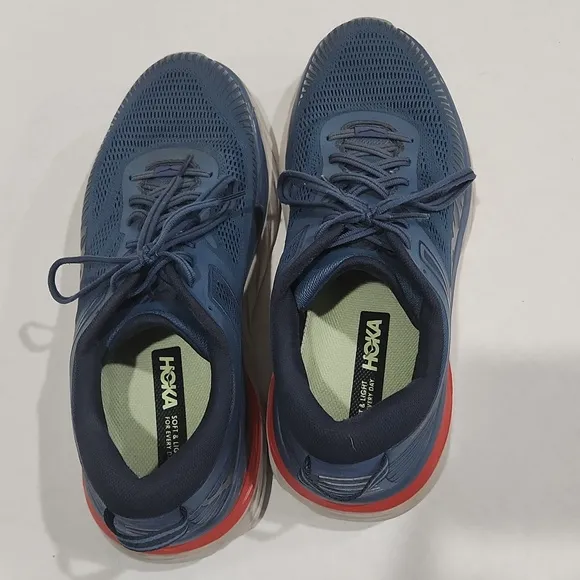 Hoka One One Bondi 7 Wide Running Shoes 1110530 RTOS Size 11 2E