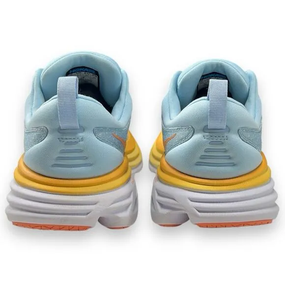 HOKA One One Bondi 8 Womens 8 WIDE Running Shoes Summer Song Country Air