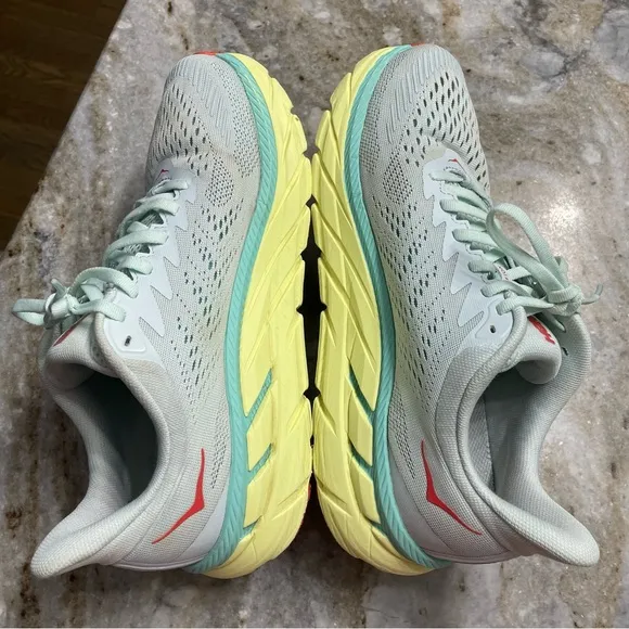 HOKA One One Clifton 7 Wide Running Shoes Women 10D