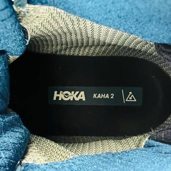 HOKA Women's Kaha 2 GTX Gore-Tex Blue Coral Hiking Boots Size 8B Lace Up NWOB