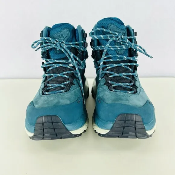 HOKA Women's Kaha 2 GTX Gore-Tex Blue Coral Hiking Boots Size 8B Lace Up NWOB