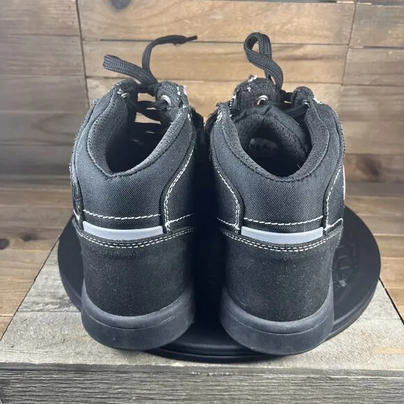 IRON JIA'S Mens Size 12 Motorcycle Streetbike Black Anti-Slip Lace Up Shoes
