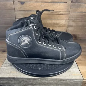 IRON JIA'S Mens Size 12 Motorcycle Streetbike Black Anti-Slip Lace Up Shoes