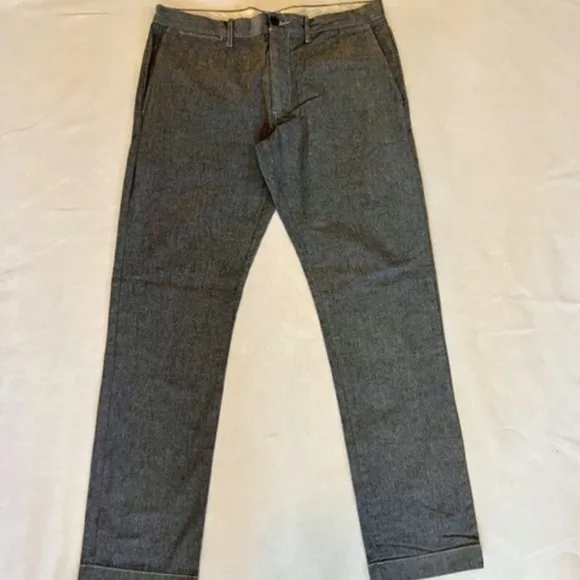 J Crew 31 x 28.5 Original 484 Slim Chambray Pants Original Fit​​​​​​​​​​…​