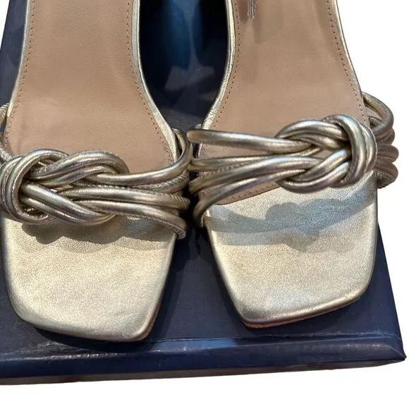 J.Mclaughlin Fiala champagne gold strap sandals