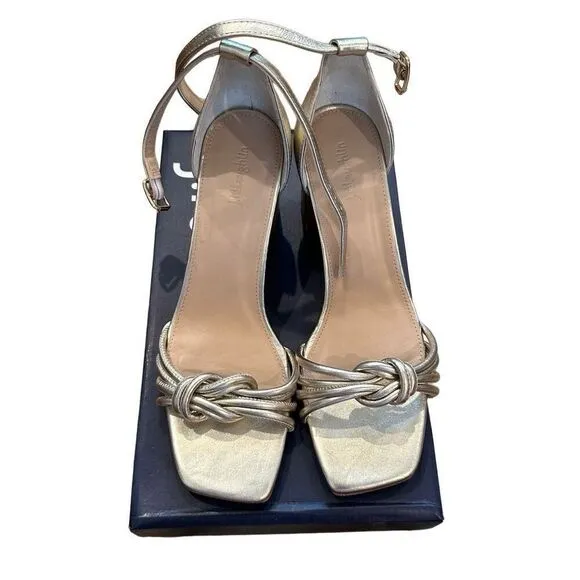 J.Mclaughlin Fiala champagne gold strap sandals