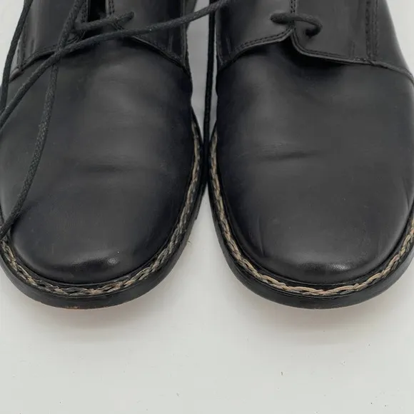 John Varvatos Black Leather Chukka Boots Shoes Mens 8 Lace Up Ankle