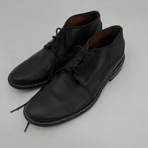 John Varvatos Black Leather Chukka Boots Shoes Mens 8 Lace Up Ankle