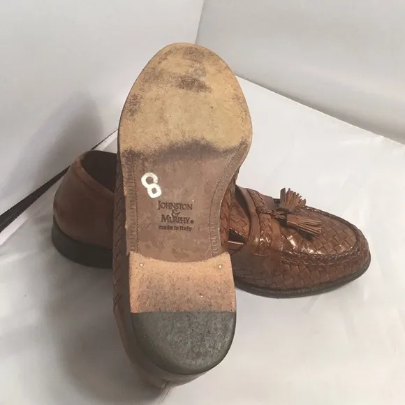 Johnston &amp; MURPHY DOMANI MEN SHOES MADE IN ITALY SIZE 9 M