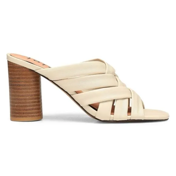 JOIE Stacked Heel Leather Sandals Sz 9