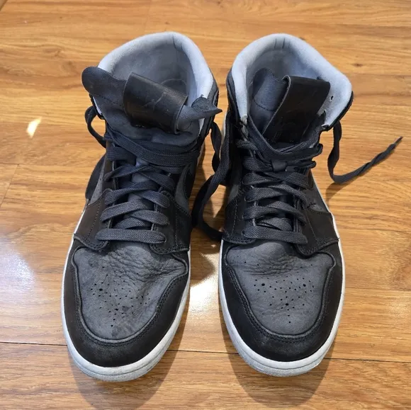 Jordan 1 Mid Nouveau Anti Gravity Black Men Size 12 Shoes