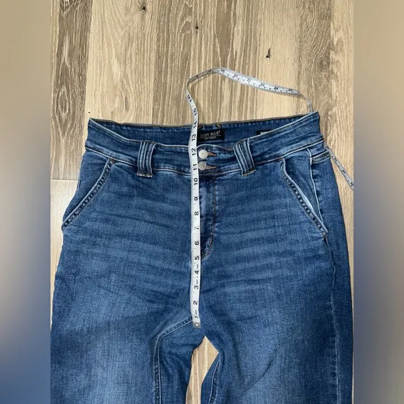 Judy Blue Clementine High Rise Double Button Wide LegJeans Sz 15/32