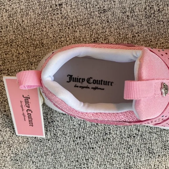 Juicy Couture Kids Sneakers Double Strap Casual Athletic Shoes