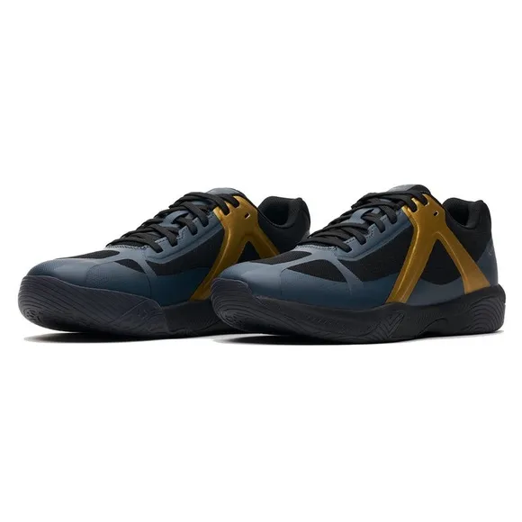 Kanso DragonFly Indoor Court Shoes Black/Gold size 7.5 NWT in box