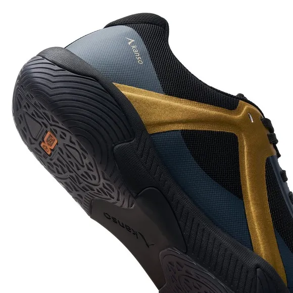 Kanso DragonFly Indoor Court Shoes Black/Gold size 7.5 NWT in box