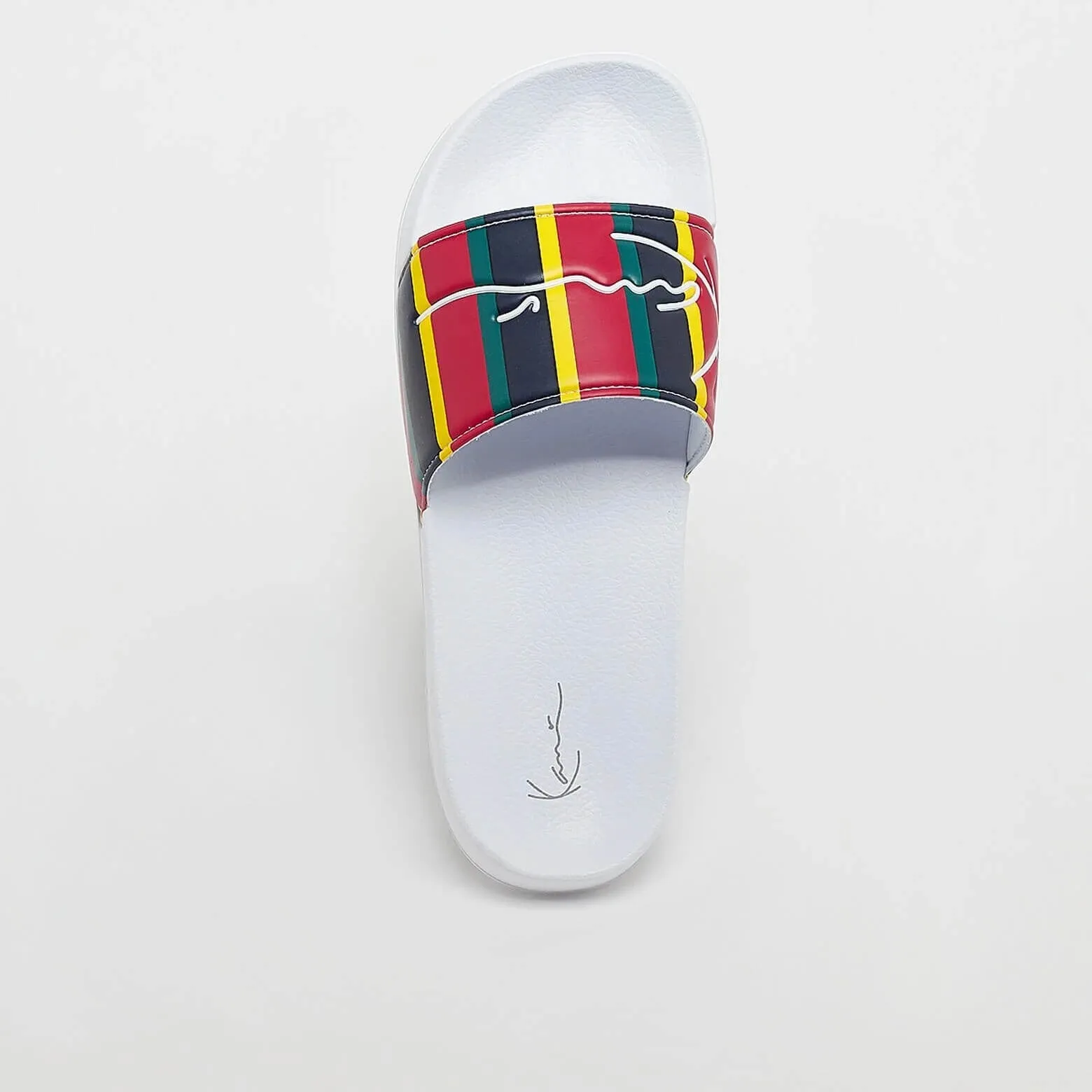 Karl Kani Signature Stripe Pool Slides red