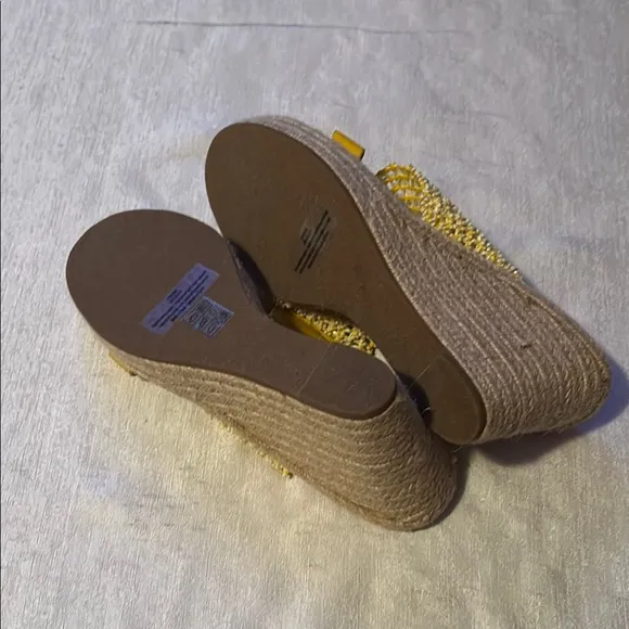 Karl Lagerfeld Yellow Women's Slide Sandals