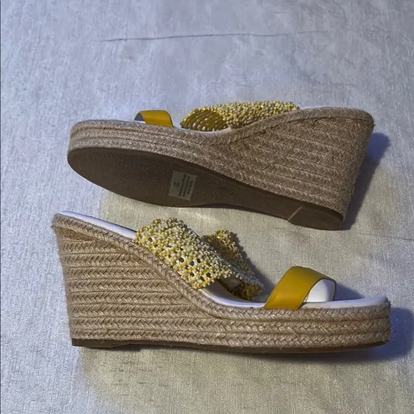 Karl Lagerfeld Yellow Women's Slide Sandals
