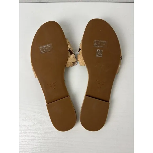 Kate Spade Women's Daisy Field Cork Sandals Natural KC415 Size US: 11