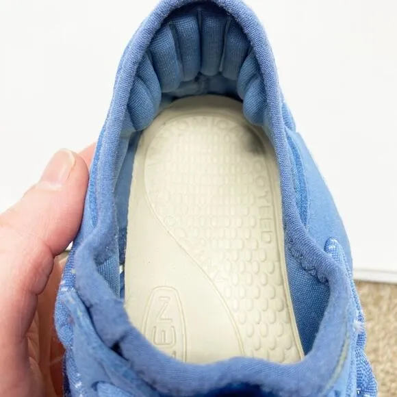 Keen Blue/White Uneek Sport Sandals Women's Size 6 Bungee Cinch Closure EUC