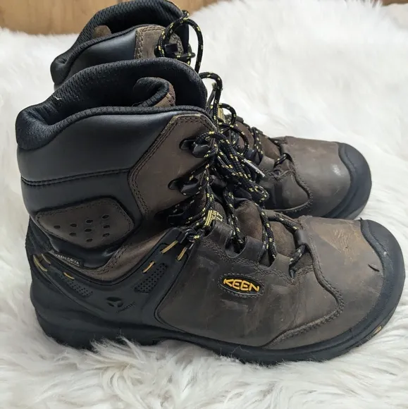 Keen Dover 8” 600g Waterproof Utility Boots 1024222EE Mens Size 8.5 EE WIDE