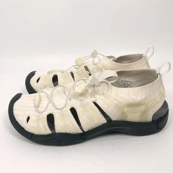 KEEN Evofit Water Sport Hiking Sandals Closed Toe Shoes Womens 10 Cream New NoBx