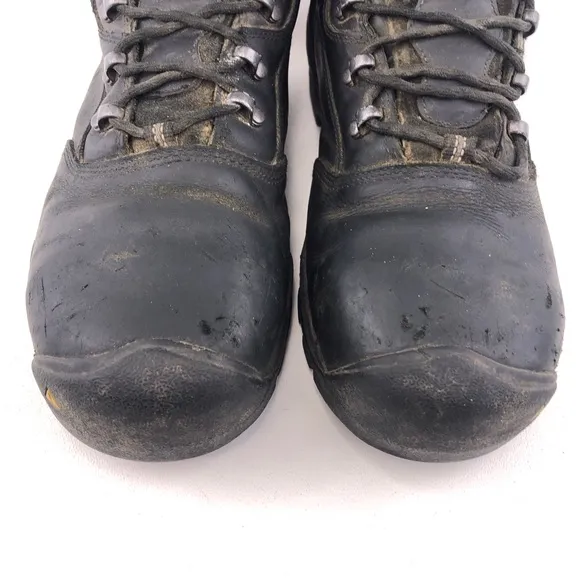 Keen Louisville 6&quot; Waterproof Black Leather Steel Toe Work Boots