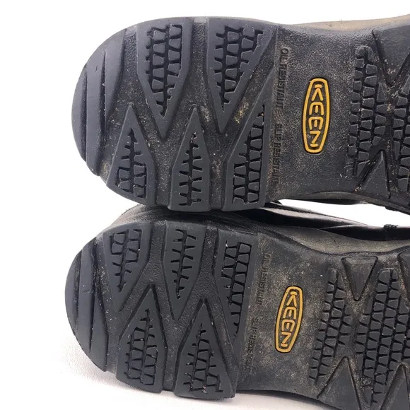 Keen Louisville 6&quot; Waterproof Black Leather Steel Toe Work Boots