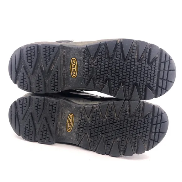 Keen Louisville 6&quot; Waterproof Black Leather Steel Toe Work Boots