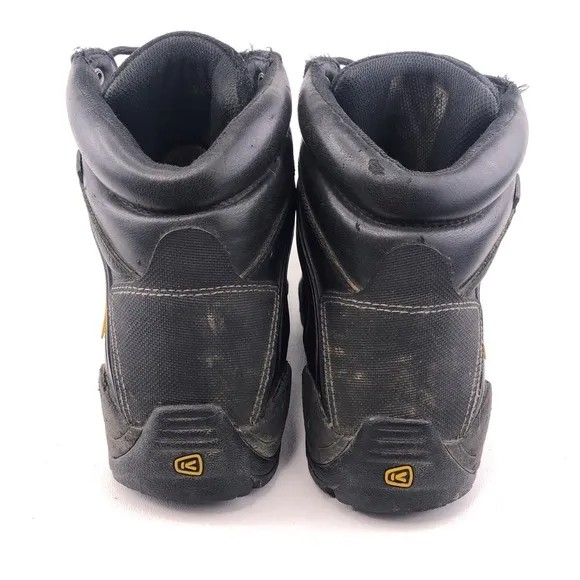 Keen Louisville 6&quot; Waterproof Black Leather Steel Toe Work Boots