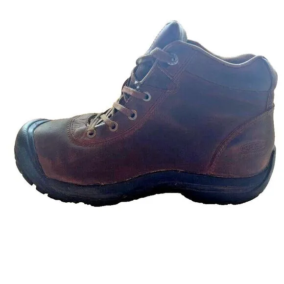 Keen Mid Waterproof Chukka Brown Leather Work Boots Men's 12 EU 46 Comfortable‎