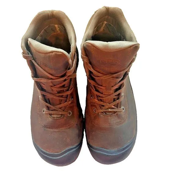 Keen Mid Waterproof Chukka Brown Leather Work Boots Men's 12 EU 46 Comfortable‎
