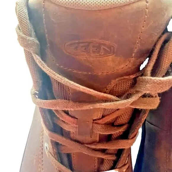 Keen Mid Waterproof Chukka Brown Leather Work Boots Men's 12 EU 46 Comfortable‎
