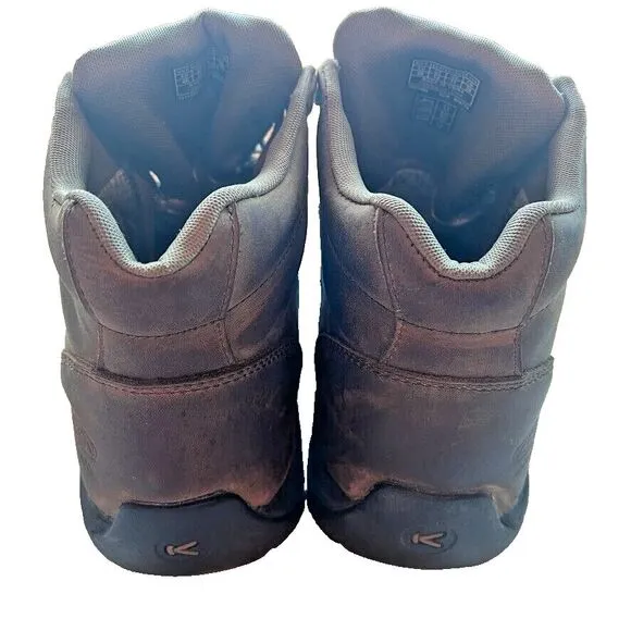Keen Mid Waterproof Chukka Brown Leather Work Boots Men's 12 EU 46 Comfortable‎