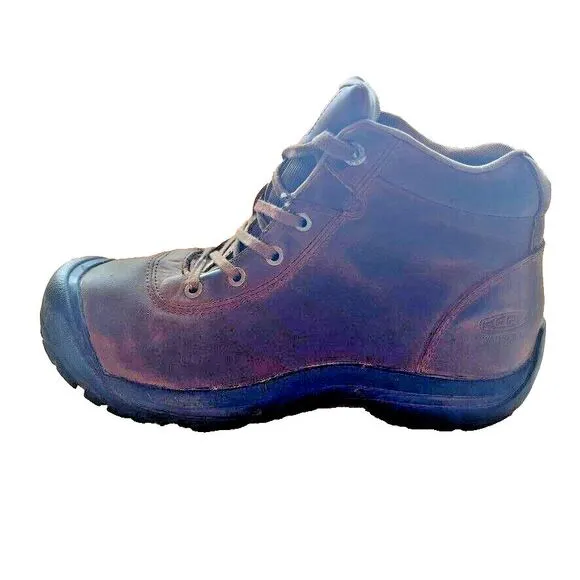 Keen Mid Waterproof Chukka Brown Leather Work Boots Men's 12 EU 46 Comfortable‎