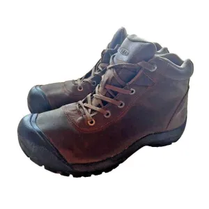 Keen Mid Waterproof Chukka Brown Leather Work Boots Men's 12 EU 46 Comfortable‎