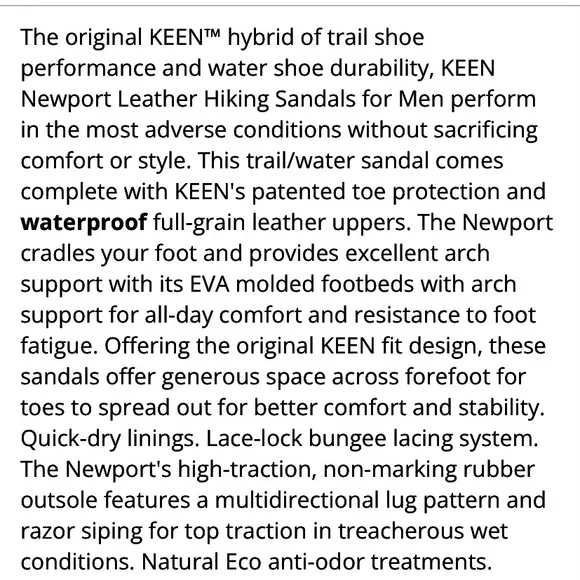 ✨KEEN Newport Leather Hiking Sandals✨