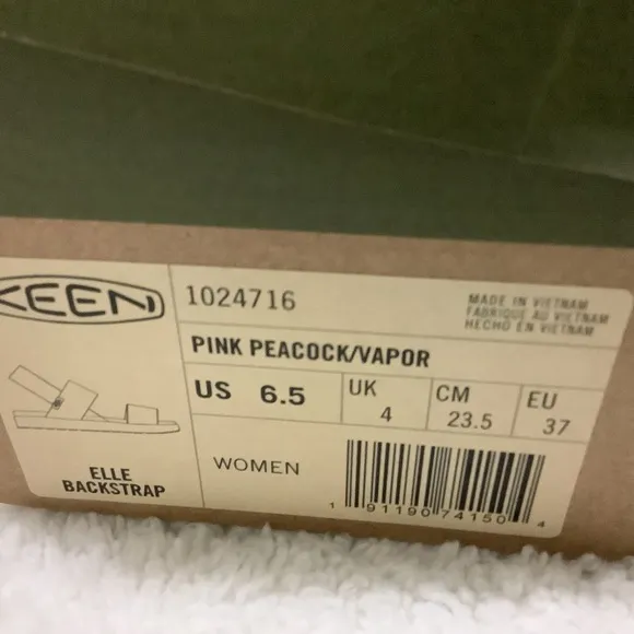 Keen Pink Peacock/Vapor Women’s Sandal size 6.5 NWB
