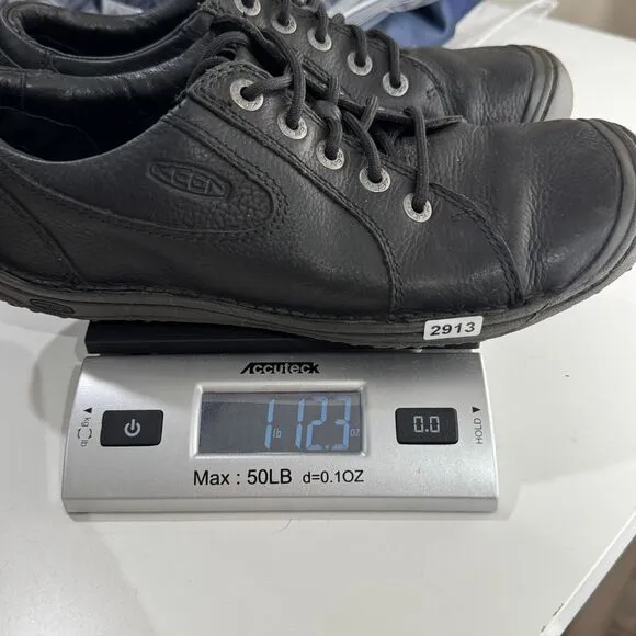 Keen Shoes Mens Size 8 Black Denver Oxford Sneaker Lace Ups Hiking Comfort