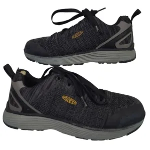Keen Spartin Black Low Top Steel Toe Slip Resistant Sneakers Tennis Shoes Mens 8