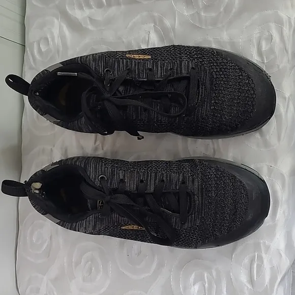 Keen Spartin Black Low Top Steel Toe Slip Resistant Sneakers Tennis Shoes Mens 8