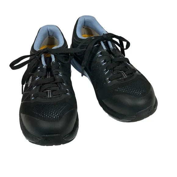 Keen Utility Anatomical Footbed Womens Konnect Fit Black Lace Up Sneaker Sz 7.5W