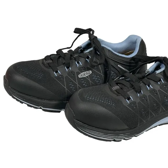 Keen Utility Anatomical Footbed Womens Konnect Fit Black Lace Up Sneaker Sz 7.5W
