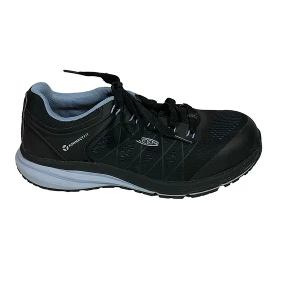 Keen Utility Anatomical Footbed Womens Konnect Fit Black Lace Up Sneaker Sz 7.5W