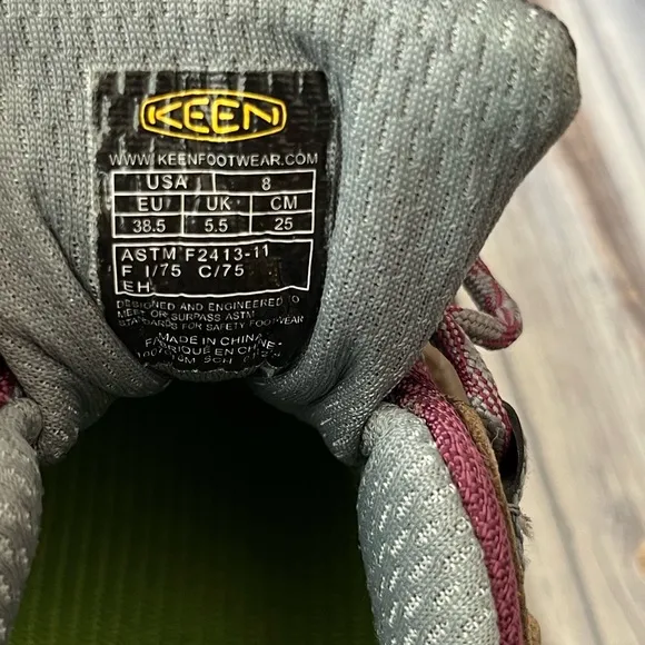 KEEN UTILITY DETROIT  WOMEN'S LOWWATERPROOF STEEL SAFETY TOE HIKER WORK BOOTS