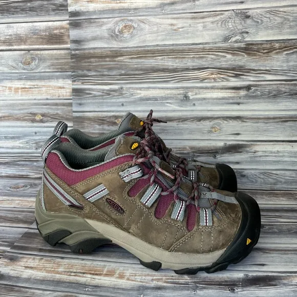 KEEN UTILITY DETROIT  WOMEN'S LOWWATERPROOF STEEL SAFETY TOE HIKER WORK BOOTS